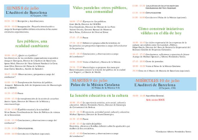 Programa Jornades ROCE