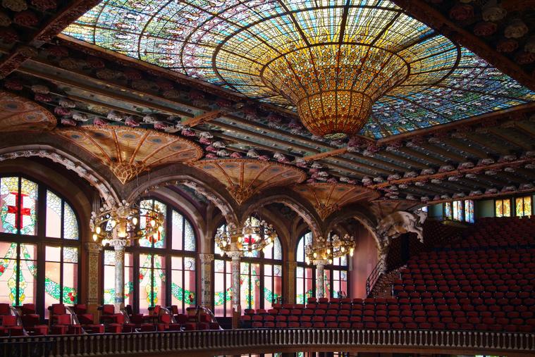 Palau de la Música Catalana - recurs - sala de concert - lluerna (c) Bofill