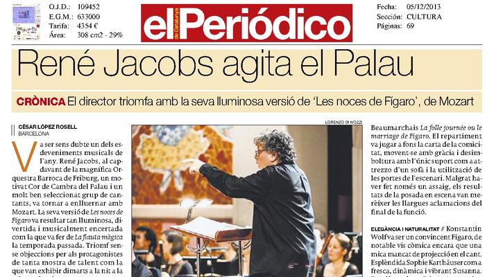 René Jacobs agita el Palau