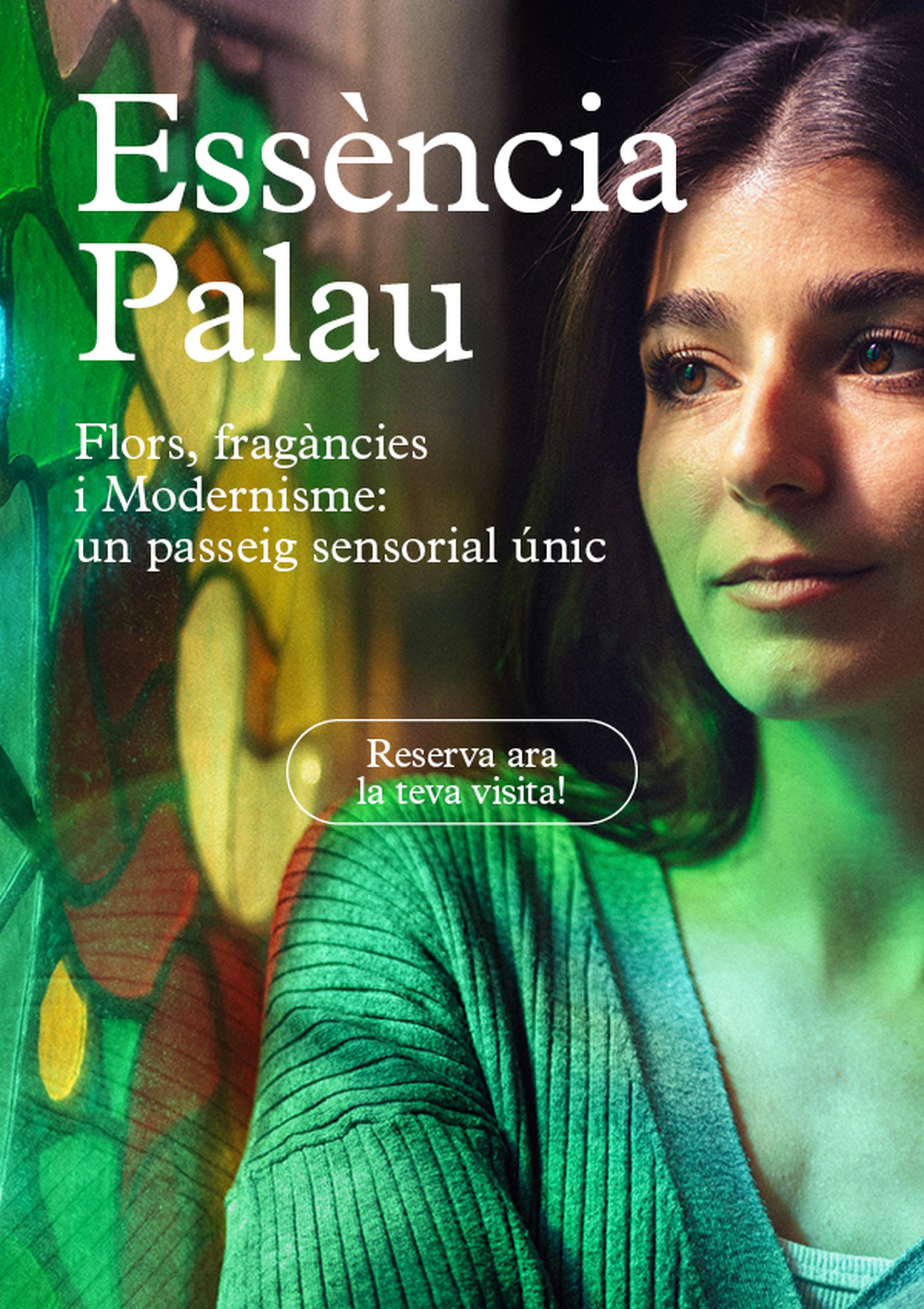 Anunci programa de mà digital - Mirades del Palau Essència Palau visites temàtiques- Mobile