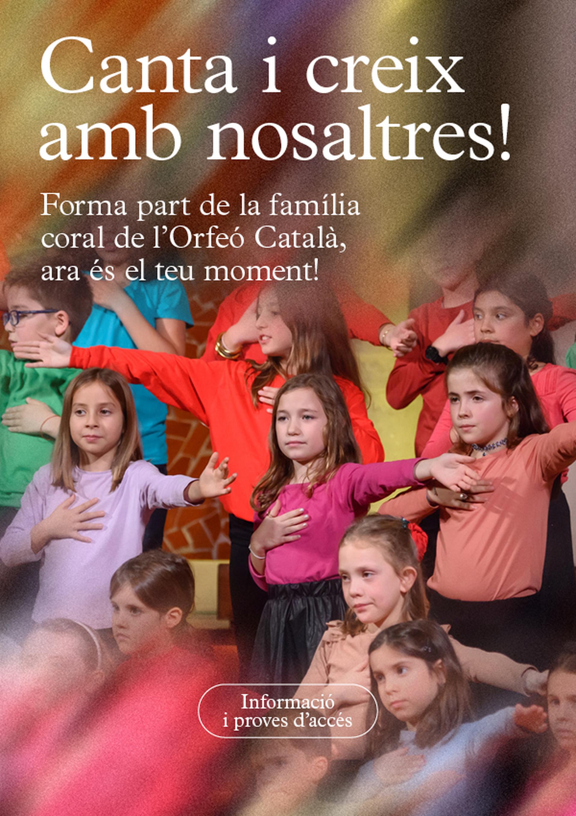 Anunci programa de mà digital - Canta amb nosaltres Escola Coral - Mobile 600x850