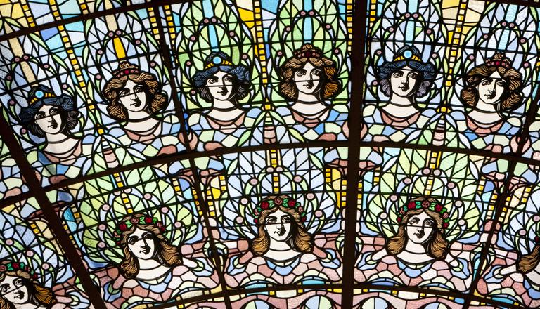 foto detall lluerna palau de la música catalana