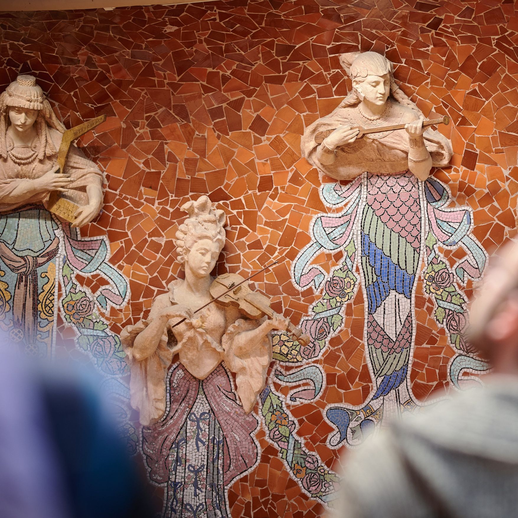 Visites guiades Palau de la Música Catalana - detall muses (1)
