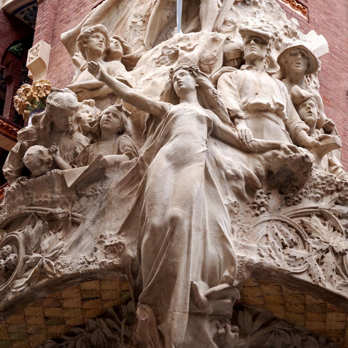 Detall Façana - escenari Palau de la Música Catalana
