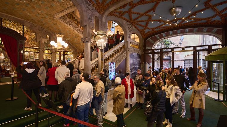 Portes Obertes Palau de la Música Catalana 2024 ©MarioWurzburger accés sala 2