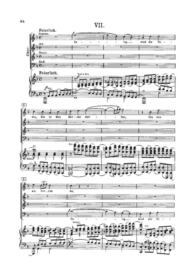 Brahms, J. Requiem VII Selig, peters