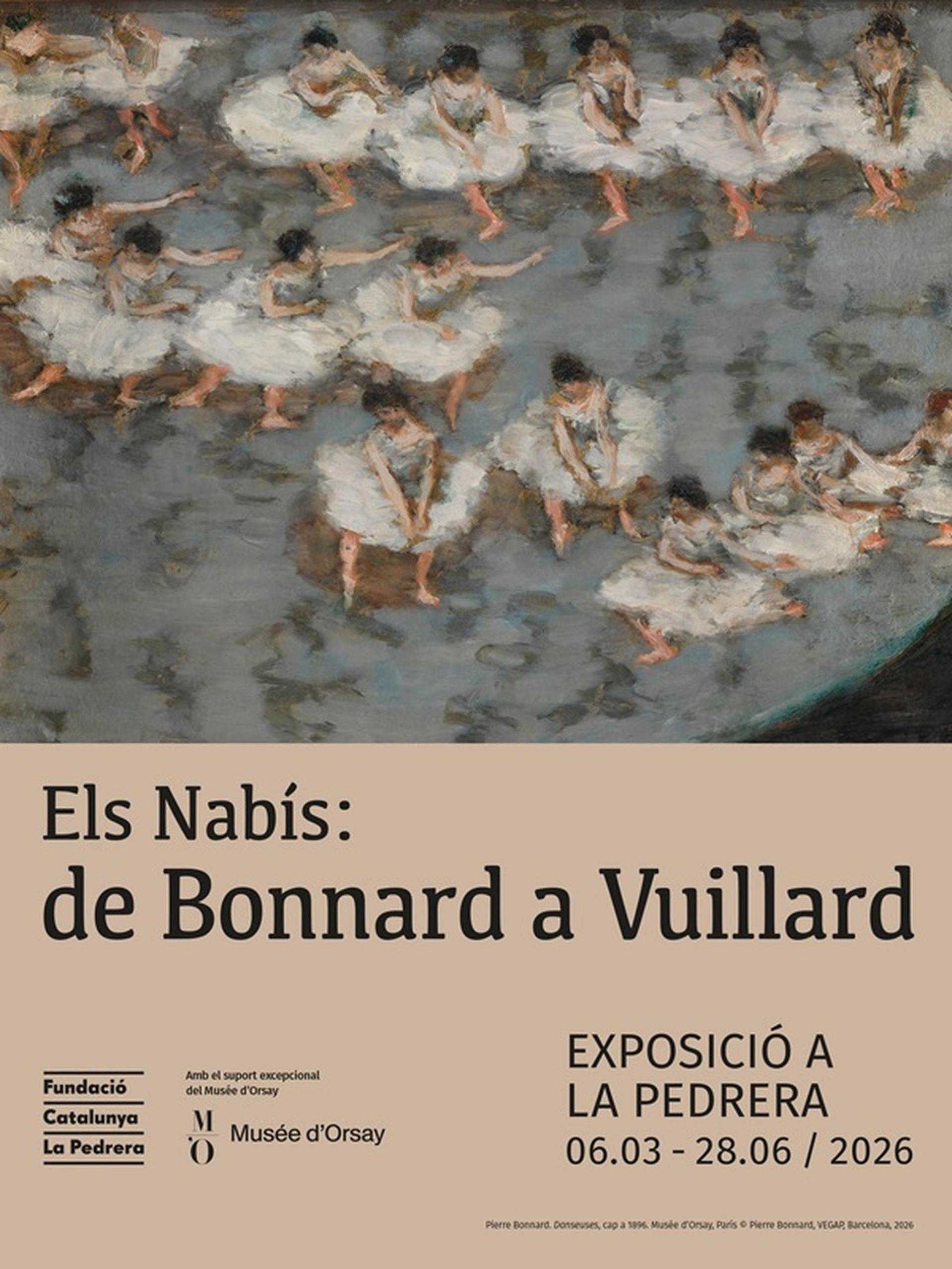 Anunci programa de mà MOBILE Exposició Les Nabís a La Pedrera abril-juny 21026