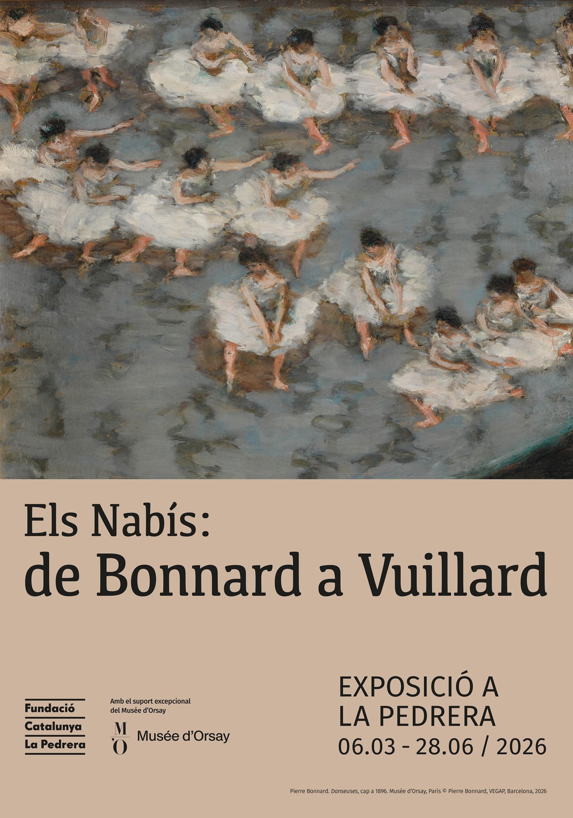 Anunci programa de mà DESKTOP Exposició Les Nabís a La Pedrera abril-juny 21026