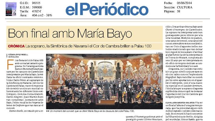 Buen final con María Bayo