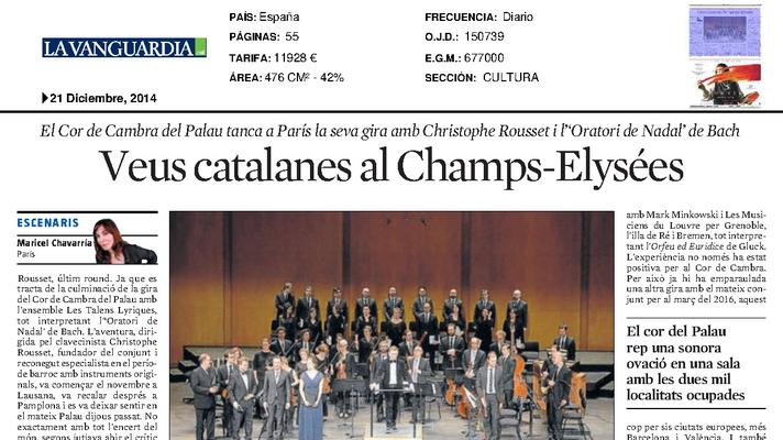 Voces catalanas en los Campos Elíseos