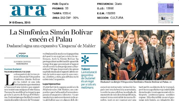 La Sinfónica Simón Bolivar enciende el Palau