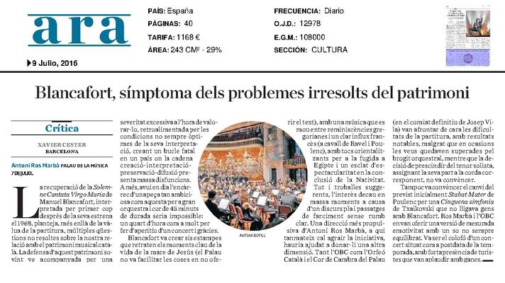 Blancafort, síntoma de los problemas resueltos del patrimonio