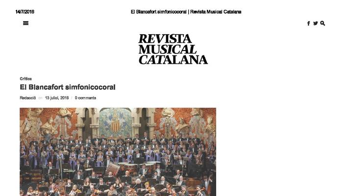 El Blancafort sinfónico-coral