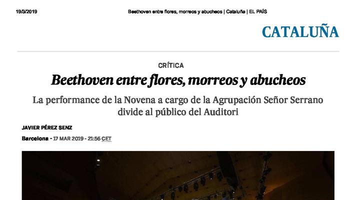 Beethoven entre flores, morreos y abucheos