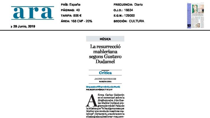 La resurrecció mahleriana segons Gustavo Dudamel