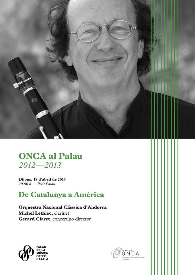 Programa de mà. Concert 3 ONCA