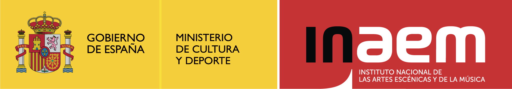 Logo per programes color - Gobierno de España - Ministerio de Cultura y Deporte - Inaem